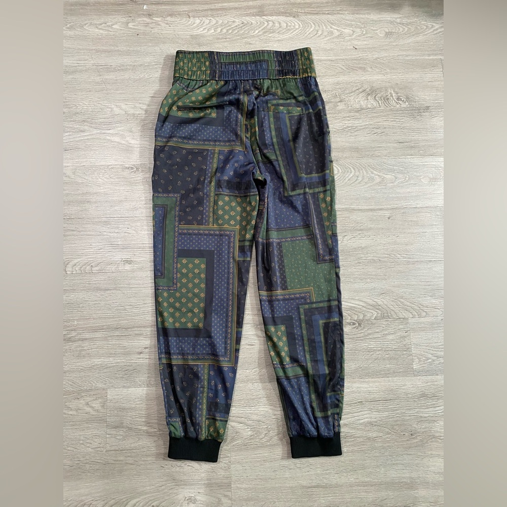 Veronica Beard Avamere Patchwork Pants Green XS‎ - image 8
